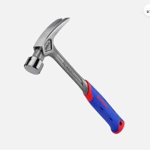 WORKPRO 20-Oz Air Cushion Hammer-One-Piece Forged Anti-Shock Grip Red & Blue NEW